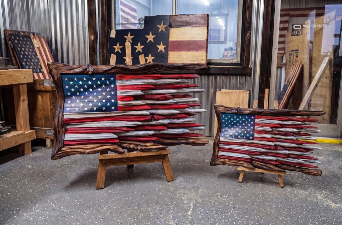 The Battle Worn" Flag