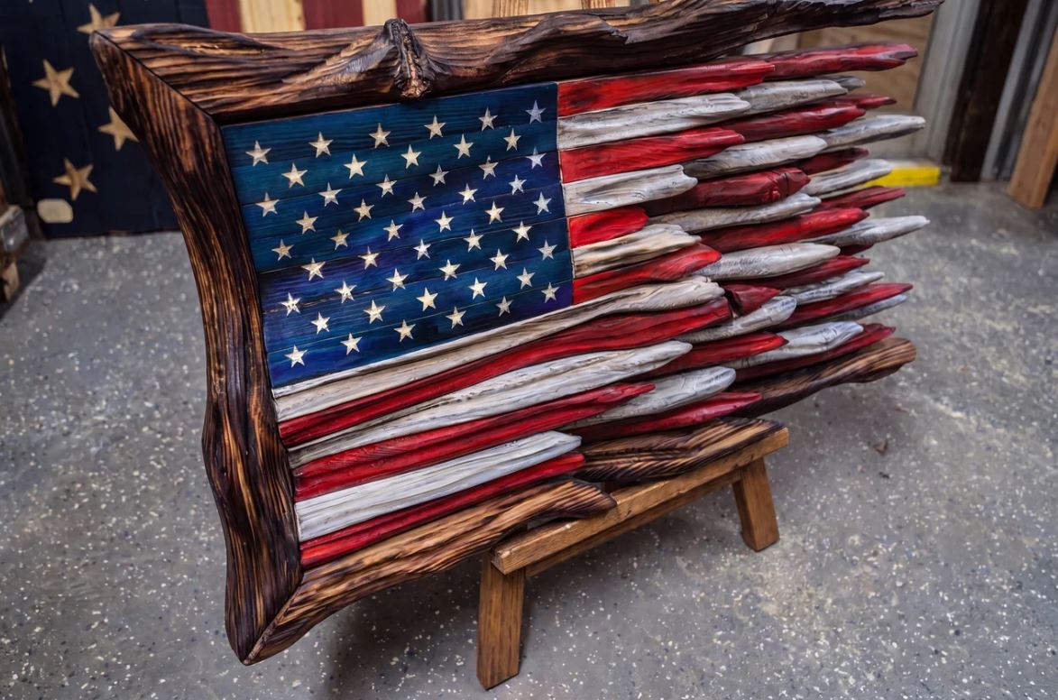 The Battle Worn" Flag