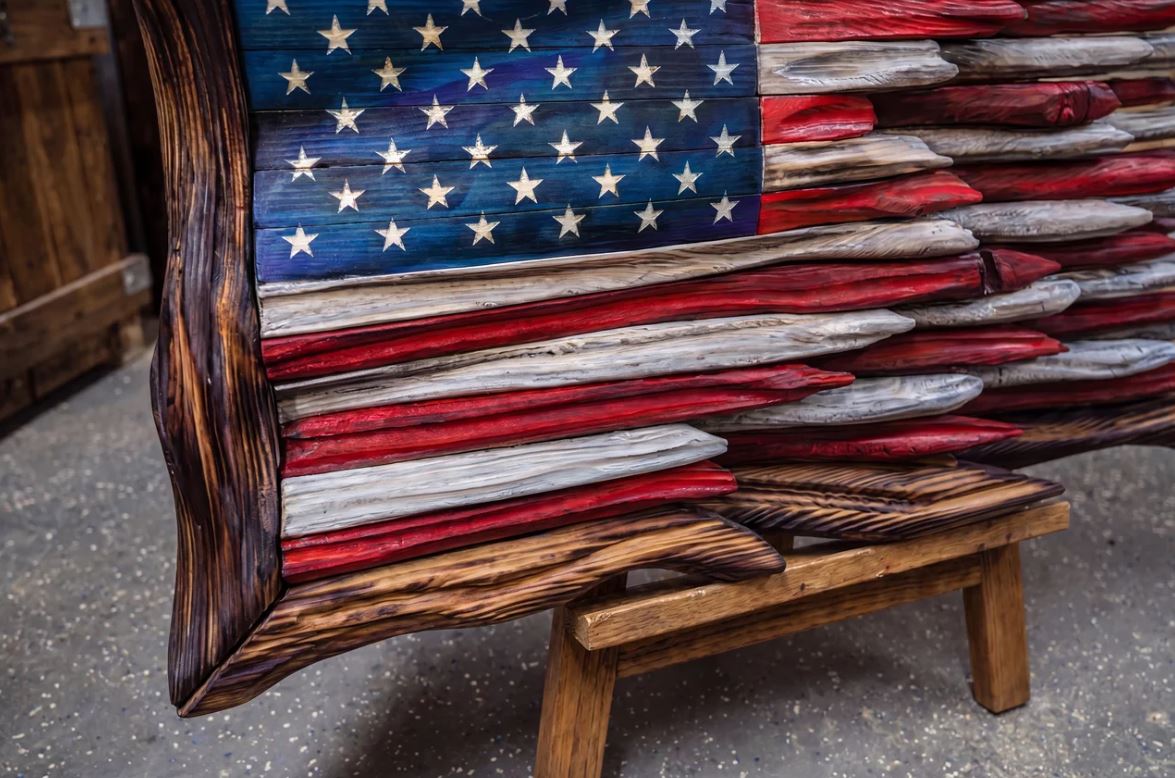 The Battle Worn" Flag